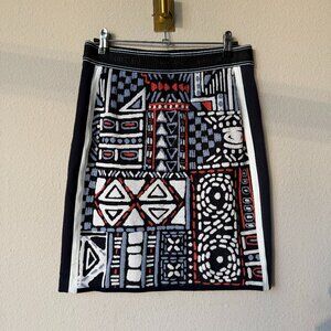 Marc Cain Geometric Knit Mini Skirt Size M